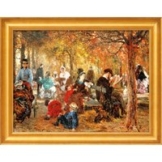 Adolph von Menzel: Bild 'Im Jardin de Luxembourg' (1876), gerahmt