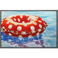 Alex Krull: Bild 'Schwimmring' (2025) (Original / Unikat), gerahmt