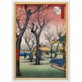 Ando Hiroshige: Bild 'Der Pflaumengarten bei Kamata' (1856-1858), gerahmt