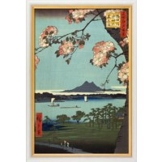 Ando Hiroshige: Bild 'Suijin Grove and Masaki' (1856-58), gerahmt
