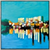 Angela Wichmann: Bild 'Horizon' (2024) (Original / Unikat), gerahmt