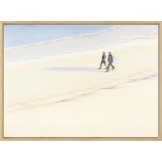 Anja Struck: Bild 'Ein Tag am Strand' (2022) (Original / Unikat), gerahmt
