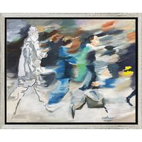 Anke Gruss: Bild 'Linie I' (Original / Unikat), gerahmt