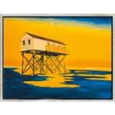 Anke Gruss: Bild 'St. Peter-Ording' (2020) (Original / Unikat), gerahmt
