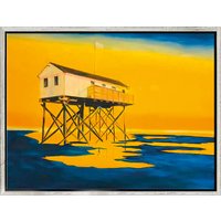 Anke Gruss: Bild 'St. Peter-Ording' (2020) (Original / Unikat), gerahmt