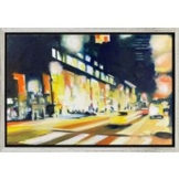 Anke Gruss: Bild 'Streetlight VIII' (Original / Unikat), gerahmt