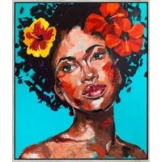 Anna Schellberg: Bild 'Caribbean Queen' (2024) (Original / Unikat), gerahmt