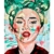 Anna Schellberg: Bild 'New Jade' (2024) (Original / Unikat), auf Keilrahmen