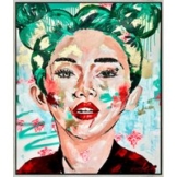 Anna Schellberg: Bild 'New Jade' (2024) (Original / Unikat), gerahmt