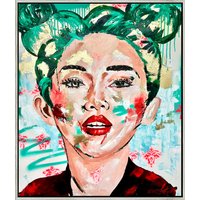 Anna Schellberg: Bild 'New Jade' (2024) (Original / Unikat), gerahmt