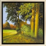 Arnold Voet: Bild 'Am Waldesrand' (2026) (Original / Unikat), gerahmt