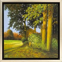 Arnold Voet: Bild 'Am Waldesrand' (2026) (Original / Unikat), gerahmt