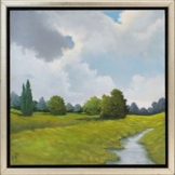 Arnold Voet: Bild 'Im Wiesengrund' (2025) (Original / Unikat), gerahmt