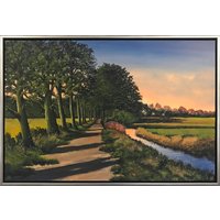 Arnold Voet: Bild 'Late Afternoon' (2022) (Original / Unikat), gerahmt