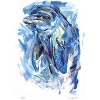 Audrey Hagemann: Bild 'Delfin', ungerahmt