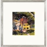 August Macke: Bild 'Staudacher Haus am Tegernsee' (1910), gerahmt
