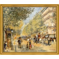 Auguste Renoir: Bild 'Die großen Boulevards' (1875), gerahmt