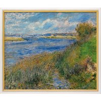 Auguste Renoir: Bild 'Die Seine bei Champrosay' (1876), gerahmt