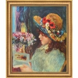 Auguste Renoir: Bild 'Lesendes Mädchen' (1886), gerahmt