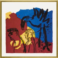 Barbara Quandt: Bild 'Doppelkopf', gerahmt