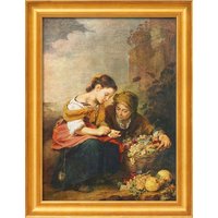 Bartolomé E. Murillo: Bild 'Die kleine Obsthändlerin' (1675), gerahmt