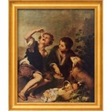 Bartolomé E. Murillo: Bild 'Die Pastetenesser' (um 1675), gerahmt