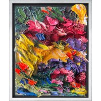 Ben Kamili: Bild 'Blumengarten VII' (2023) (Original / Unikat), gerahmt