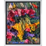 Ben Kamili: Bild 'Blumengarten VIII' (2023) (Original / Unikat), gerahmt