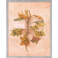 Bruno Bruni: Bild 'A floral fantasy' (1988), Version silberfarben gerahmt