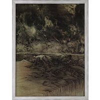 Bruno Bruni: Bild 'A letto' (1974), Version silberfarben gerahmt