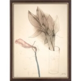 Bruno Bruni: Bild 'Amaryllis und Gaffel' (1987), gerahmt
