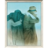 Bruno Bruni: Bild 'Passeggiata nel tramonto', gerahmt