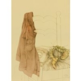 Bruno Bruni: Bild 'Stillleben mit Stuhl, Telefon und Jacke' (1987), ungerahmt