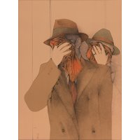 Bruno Bruni: Bild 'Zwei, die sich nicht fotografieren lassen wollen' (1985), ungerahmt