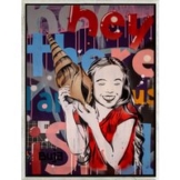 BUJA: Bild 'Let's Stay In Touch' (2025) (Original / Unikat), gerahmt