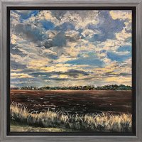 Burkhard Kern: Bild 'Am Acker I' (2023) (Original / Unikat), gerahmt