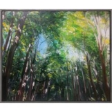 Burkhard Kern: Bild 'Im Inneren des Waldes' (2021) (Original / Unikat), gerahmt