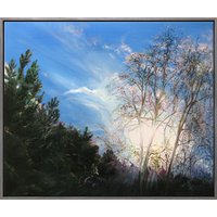Burkhard Kern: Bild 'Leuchten' (2022) (Original / Unikat), gerahmt