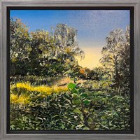 Burkhard Kern: Bild 'Sonnenglanz' (2023) (Original / Unikat), gerahmt