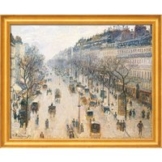 Camille Pissarro: Bild 'Der Boulevard Montmartre an einem Wintermorgen' (1897), gerahmt