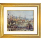 Camille Pissarro: Bild 'Raureif bei Eragny', gerahmt