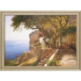 Carl Frederic Aagaard: Bild 'Pergola in Amalfi', gerahmt