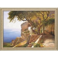 Carl Frederic Aagaard: Bild 'Pergola in Amalfi', gerahmt