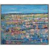 Carmen Lütkehaus: Bild 'Beautiful Coast' (2024) (Original / Unikat), gerahmt