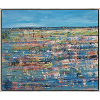 Carmen Lütkehaus: Bild 'Beautiful Coast' (2024) (Original / Unikat), gerahmt
