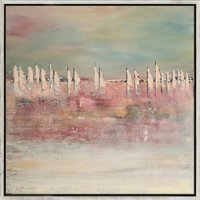Carmen Lütkehaus: Bild 'Rose Sailing Part II' (2024) (Original / Unikat), gerahmt
