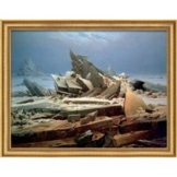 Caspar David Friedrich: Bild 'Das Eismeer' (1824), gerahmt