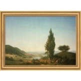 Caspar David Friedrich: Bild 'Der Sommer (Landschaft mit Liebespaar)', gerahmt