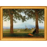 Caspar David Friedrich: Bild 'Gartenterrasse', gerahmt