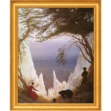 Caspar David Friedrich: Bild 'Kreidefelsen auf Rügen' (1818), gerahmt
